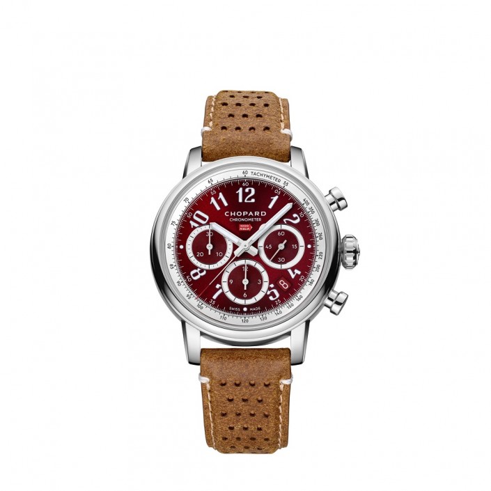 Rellotge Acer esfera vermell rosso i pell Cron graf Mille Miglia